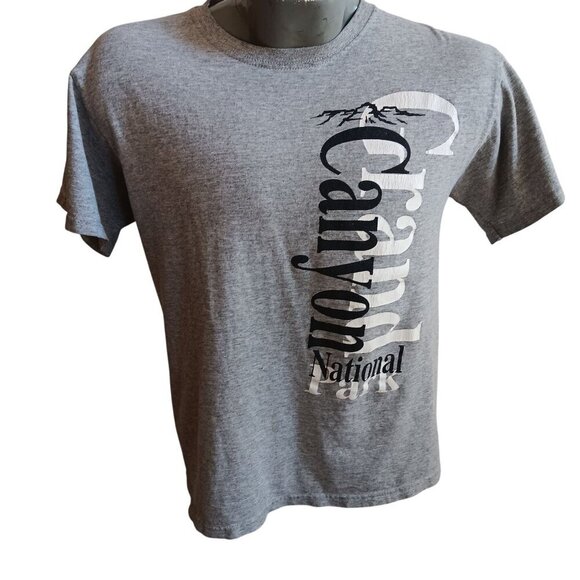 Vintage 1990s Mens Tee Large GRAND CANYON CRACKLE FADE T-shirt MEDIUM MENS M USA - Picture 1 of 4
